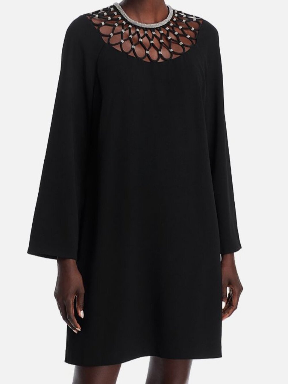 Kobi Halperin Women's Black Long Sleeve Alby Dress Size M